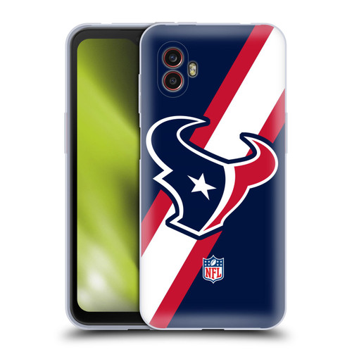 NFL Houston Texans Logo Stripes Soft Gel Case for Samsung Galaxy Xcover6 Pro/Pro2