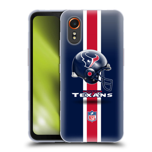 NFL Houston Texans Logo Helmet Soft Gel Case for Samsung Galaxy Xcover7 5G