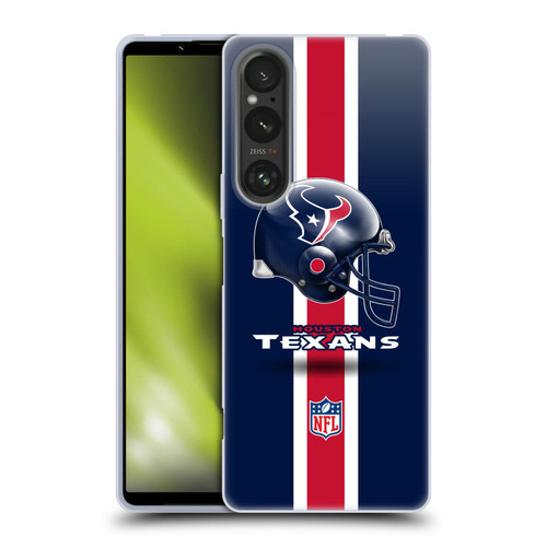 NFL Houston Texans Logo Helmet Soft Gel Case for Sony Xperia 1 V 5G