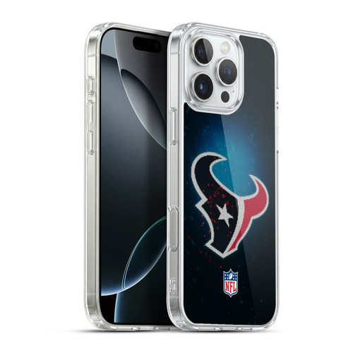 NFL Houston Texans Artwork LED Soft Gel Case for Apple iPhone 16 Pro Max & MagSafe