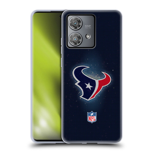 NFL Houston Texans Artwork LED Soft Gel Case for Motorola Edge 40 Neo 5G