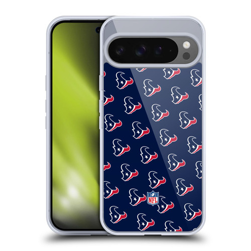 NFL Houston Texans Artwork Patterns Soft Gel Case for Google Pixel 9 Pro XL