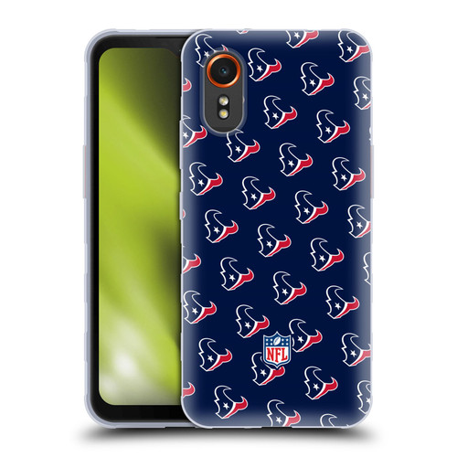 NFL Houston Texans Artwork Patterns Soft Gel Case for Samsung Galaxy Xcover7 5G