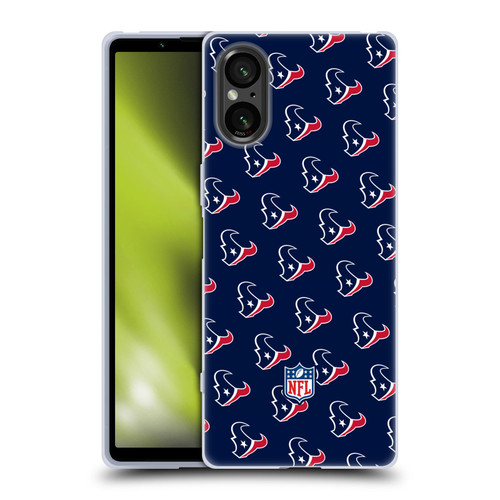 NFL Houston Texans Artwork Patterns Soft Gel Case for Sony Xperia 5 V 5G