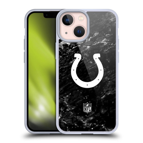 NFL Indianapolis Colts Artwork Marble Soft Gel Case for Apple iPhone 13 Mini