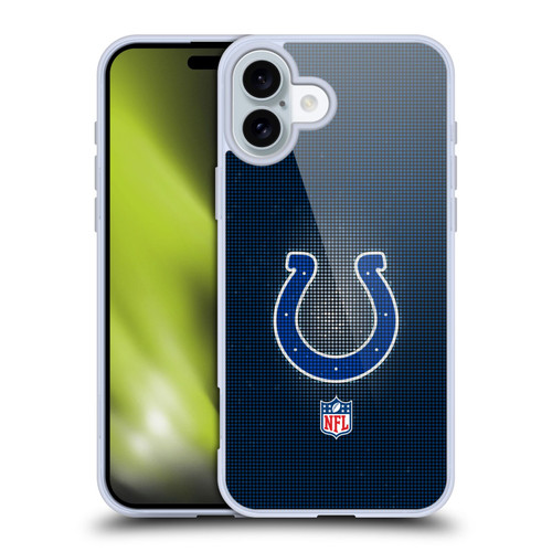 NFL Indianapolis Colts Artwork LED Soft Gel Case for Apple iPhone 16 Plus