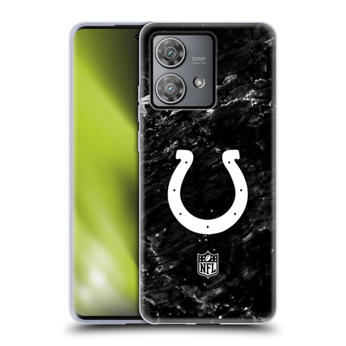 NFL Indianapolis Colts Artwork Marble Soft Gel Case for Motorola Edge 40 Neo 5G