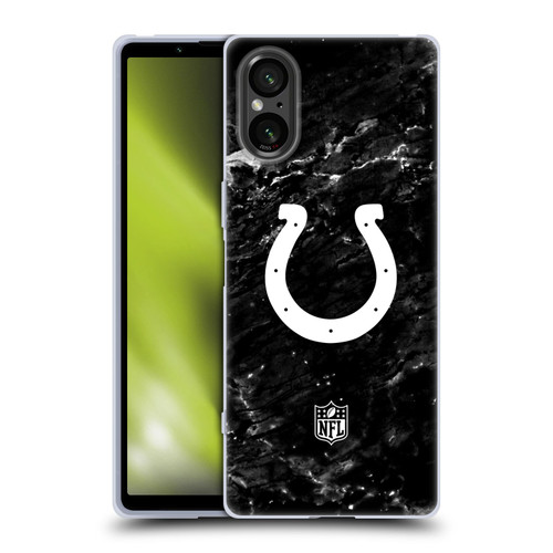 NFL Indianapolis Colts Artwork Marble Soft Gel Case for Sony Xperia 5 V 5G
