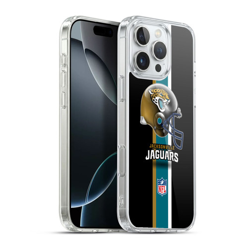 NFL Jacksonville Jaguars Logo Helmet Soft Gel Case for Apple iPhone 16 Pro Max & MagSafe