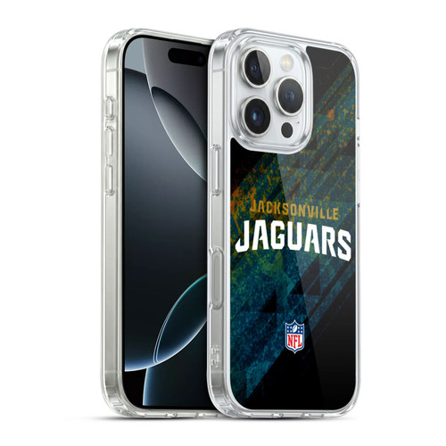 NFL Jacksonville Jaguars Logo Blur Soft Gel Case for Apple iPhone 16 Pro & MagSafe