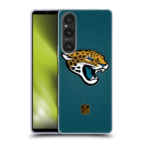 NFL Jacksonville Jaguars Logo Football Soft Gel Case for Sony Xperia 1 V 5G