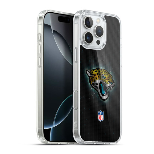 NFL Jacksonville Jaguars Artwork LED Soft Gel Case for Apple iPhone 16 Pro Max & MagSafe