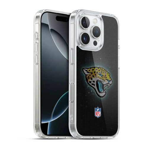 NFL Jacksonville Jaguars Artwork LED Soft Gel Case for Apple iPhone 16 Pro & MagSafe