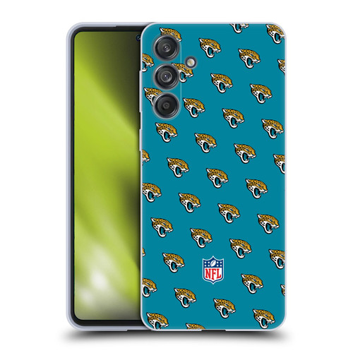NFL Jacksonville Jaguars Artwork Patterns Soft Gel Case for Samsung Galaxy M55 5G