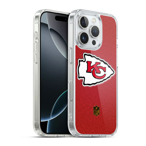 NFL Kansas City Chiefs Logo Football Soft Gel Case for Apple iPhone 16 Pro & MagSafe