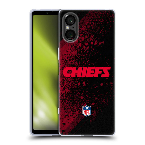 NFL Kansas City Chiefs Logo Blur Soft Gel Case for Sony Xperia 5 V 5G