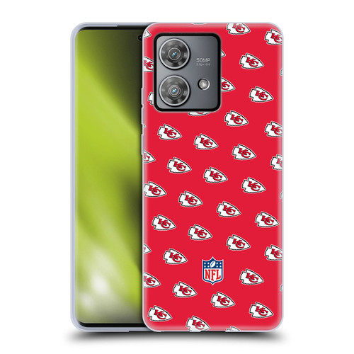 NFL Kansas City Chiefs Artwork Patterns Soft Gel Case for Motorola Edge 40 Neo 5G
