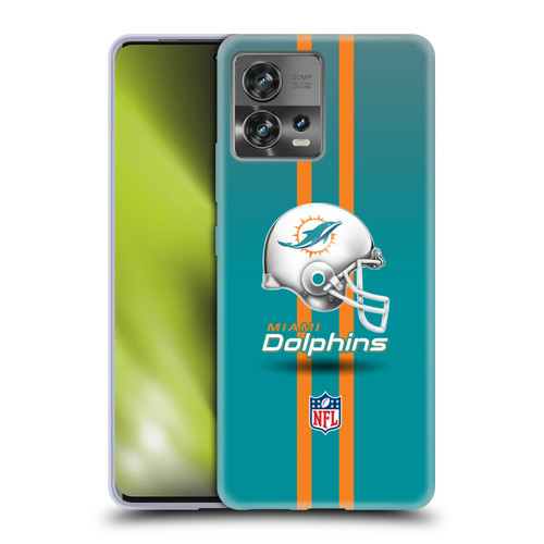 NFL Miami Dolphins Logo Helmet Soft Gel Case for Motorola Moto Edge 30 Fusion