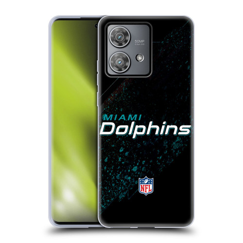 NFL Miami Dolphins Logo Blur Soft Gel Case for Motorola Edge 40 Neo 5G