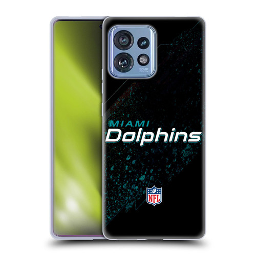 NFL Miami Dolphins Logo Blur Soft Gel Case for Motorola Moto Edge 40 Pro