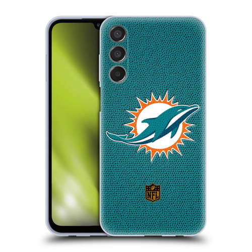 NFL Miami Dolphins Logo Football Soft Gel Case for Samsung Galaxy M15/F15 5G