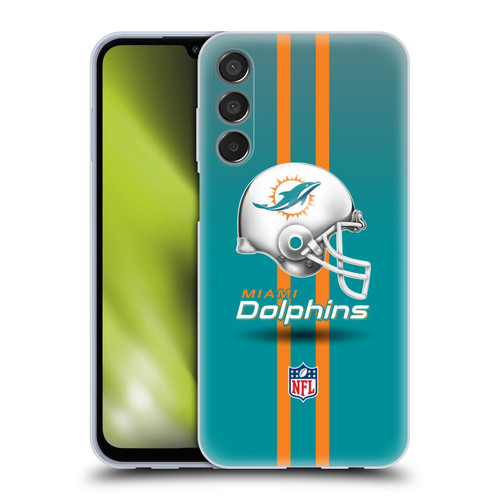 NFL Miami Dolphins Logo Helmet Soft Gel Case for Samsung Galaxy M15/F15 5G