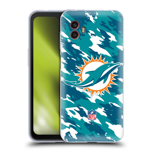 NFL Miami Dolphins Logo Camou Soft Gel Case for Samsung Galaxy Xcover6 Pro/Pro2
