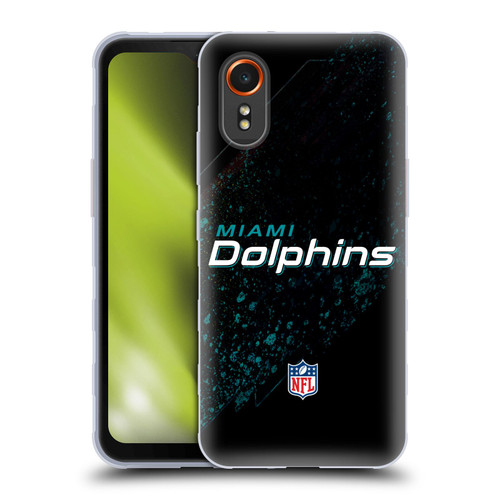 NFL Miami Dolphins Logo Blur Soft Gel Case for Samsung Galaxy Xcover7 5G