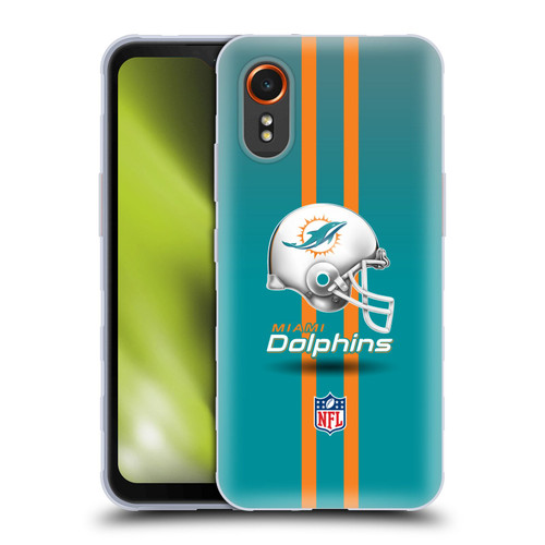 NFL Miami Dolphins Logo Helmet Soft Gel Case for Samsung Galaxy Xcover7 5G