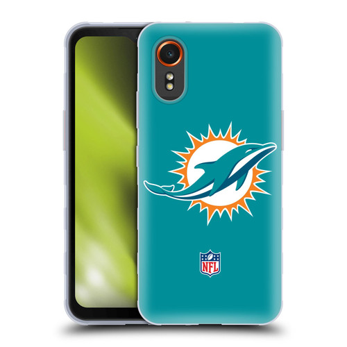 NFL Miami Dolphins Logo Plain Soft Gel Case for Samsung Galaxy Xcover7 5G