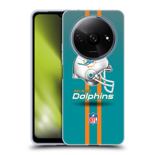 NFL Miami Dolphins Logo Helmet Soft Gel Case for Xiaomi Redmi A3