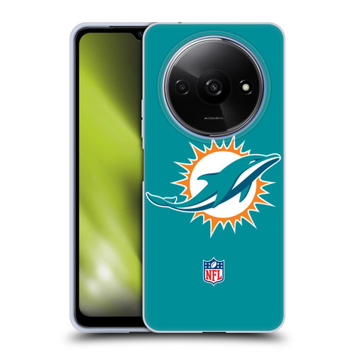 NFL Miami Dolphins Logo Plain Soft Gel Case for Xiaomi Redmi A3