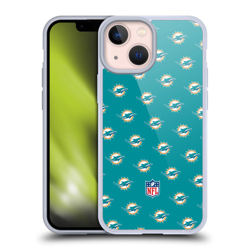 NFL Miami Dolphins Artwork Patterns Soft Gel Case for Apple iPhone 13 Mini NFL Miami Dolphins Artwork Patterns Soft Gel Case for Apple iPhone 13 Mini
