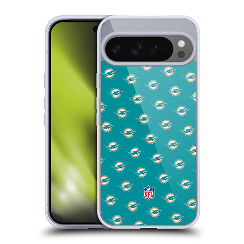 NFL Miami Dolphins Artwork Patterns Soft Gel Case for Google Pixel 9 Pro XL