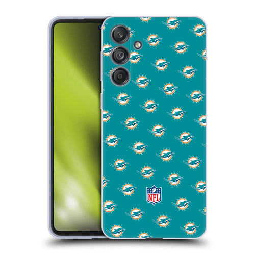 NFL Miami Dolphins Artwork Patterns Soft Gel Case for Samsung Galaxy M55 5G