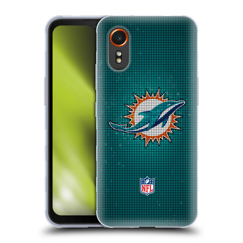 NFL Miami Dolphins Artwork LED Soft Gel Case for Samsung Galaxy Xcover7 5G