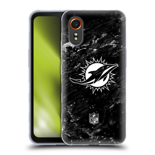 NFL Miami Dolphins Artwork Marble Soft Gel Case for Samsung Galaxy Xcover7 5G