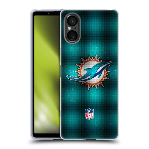NFL Miami Dolphins Artwork LED Soft Gel Case for Sony Xperia 5 V 5G
