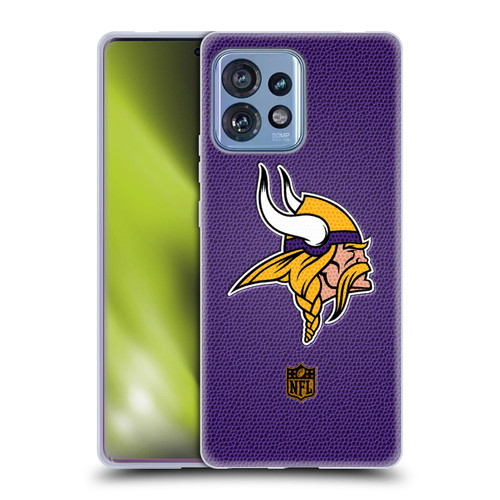 NFL Minnesota Vikings Logo Football Soft Gel Case for Motorola Moto Edge 40 Pro