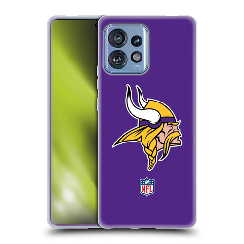 NFL Minnesota Vikings Logo Plain Soft Gel Case for Motorola Moto Edge 40 Pro