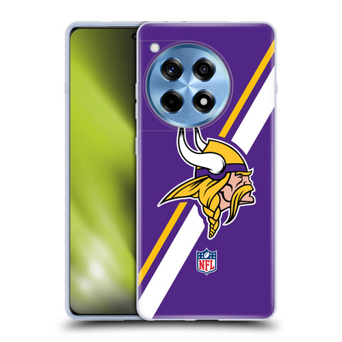 NFL Minnesota Vikings Logo Stripes Soft Gel Case for OPPO OnePlus Ace 3 5G