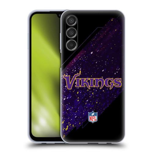 NFL Minnesota Vikings Logo Blur Soft Gel Case for Samsung Galaxy M15/F15 5G