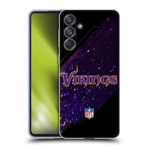 NFL Minnesota Vikings Logo Blur Soft Gel Case for Samsung Galaxy M55 5G
