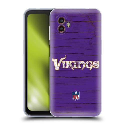 NFL Minnesota Vikings Logo Distressed Look Soft Gel Case for Samsung Galaxy Xcover6 Pro/Pro2