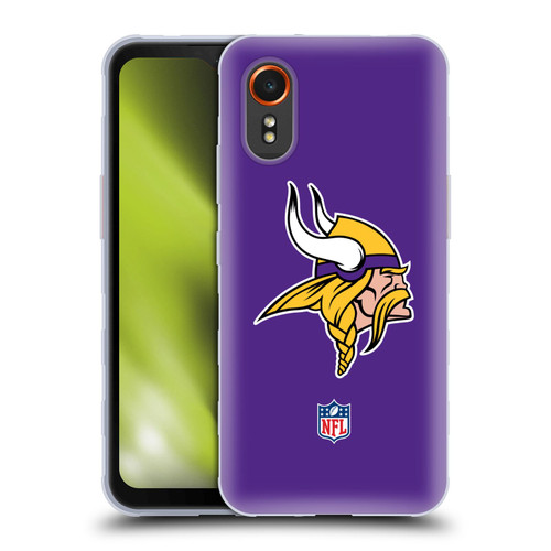 NFL Minnesota Vikings Logo Plain Soft Gel Case for Samsung Galaxy Xcover7 5G