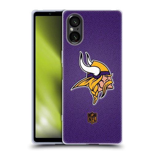 NFL Minnesota Vikings Logo Football Soft Gel Case for Sony Xperia 5 V 5G