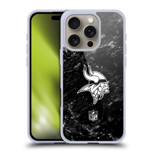 NFL Minnesota Vikings Artwork Marble Soft Gel Case for Apple iPhone 16 Pro NFL Minnesota Vikings Artwork Marble Soft Gel Case for Apple iPhone 16 Pro