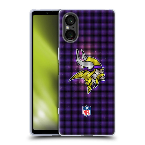 NFL Minnesota Vikings Artwork LED Soft Gel Case for Sony Xperia 5 V 5G