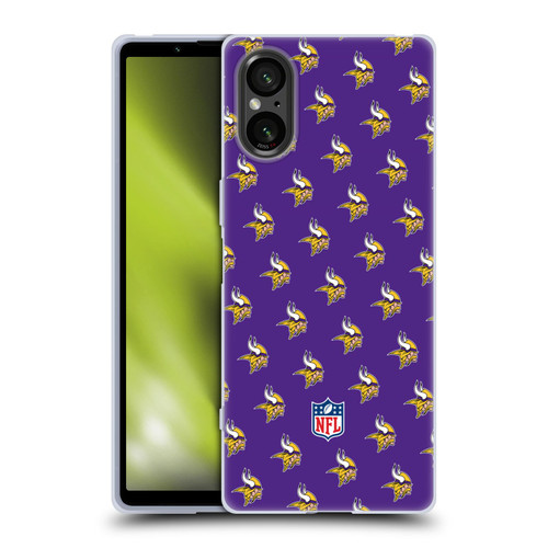 NFL Minnesota Vikings Artwork Patterns Soft Gel Case for Sony Xperia 5 V 5G