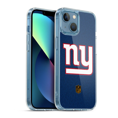 NFL New York Giants Logo Football Soft Gel Case for Apple iPhone 13 Mini & MagSafe